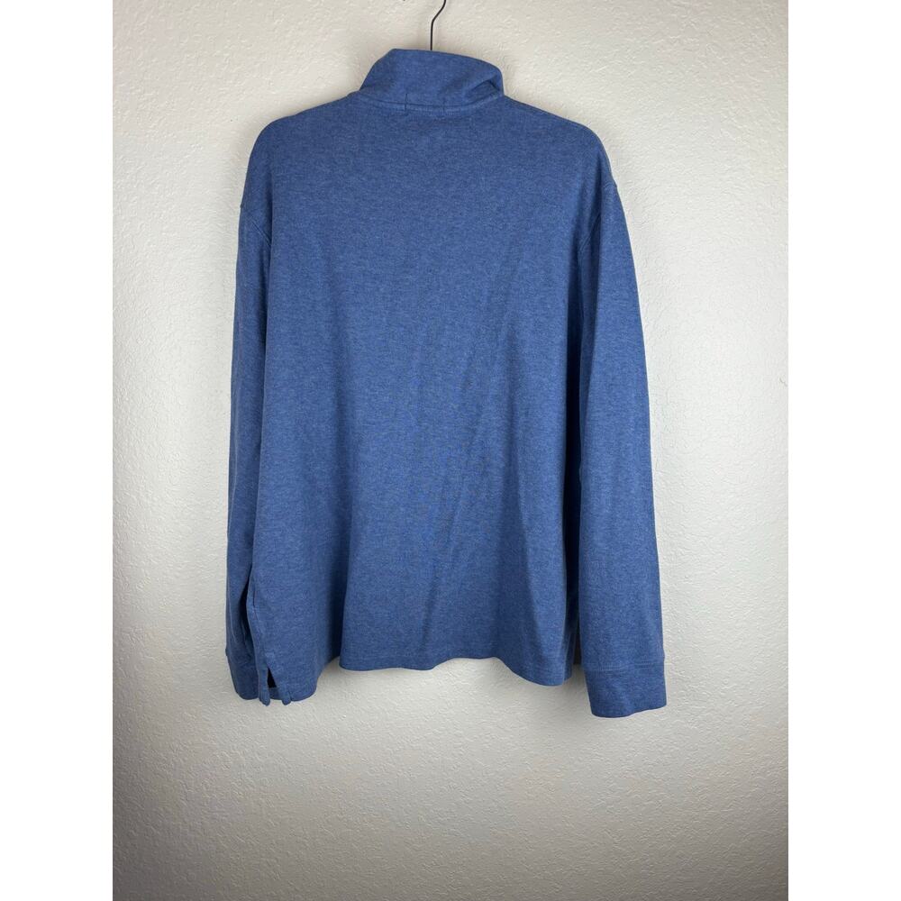 Polo Ralph Lauren Estate Rib Quarter Zip Pullover Blue Men’s Medium - Picture 6 of 6